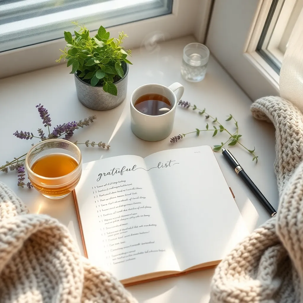Write Gratitude Lists for Calm